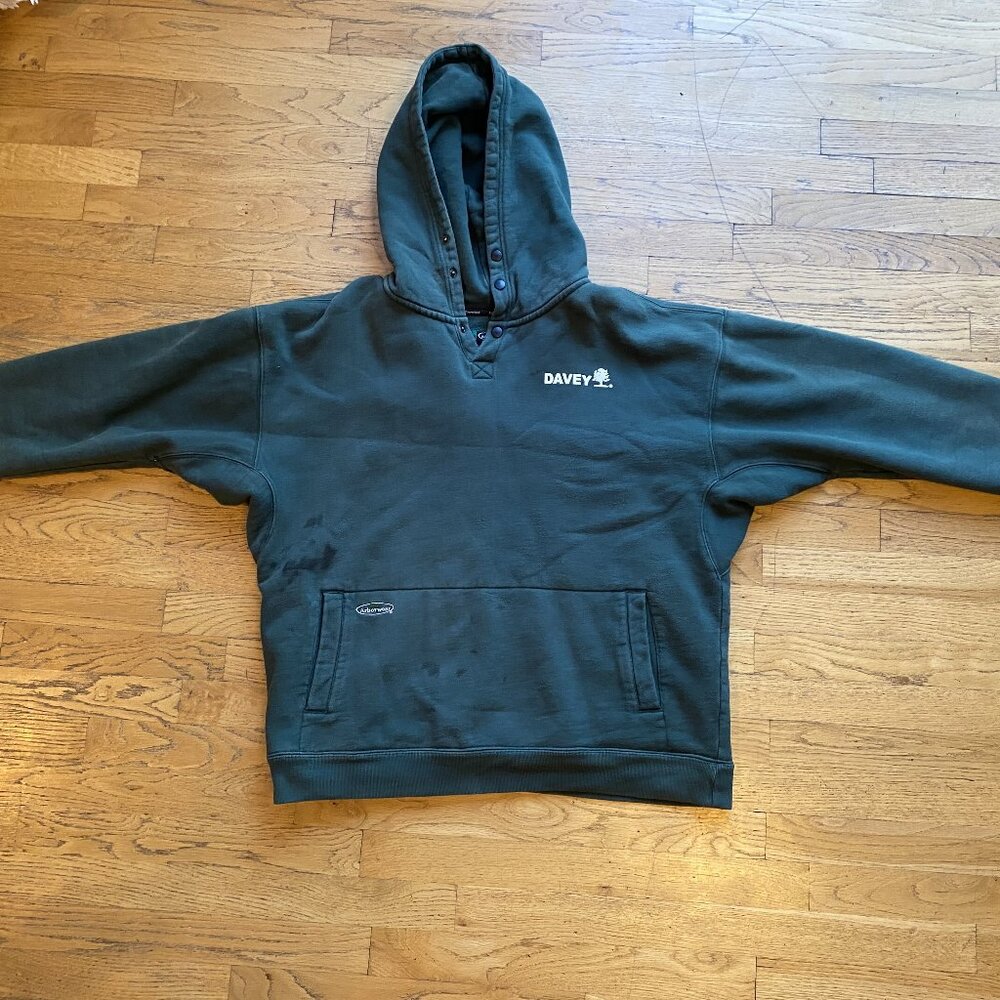 Green Arborwear double layered hoodie